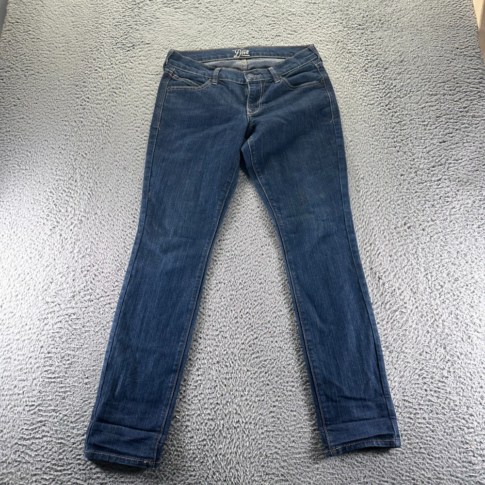 Old Navy Diva Jeans Womens 4 Blue Cotton Denim Straight Leg Stretch Workwear